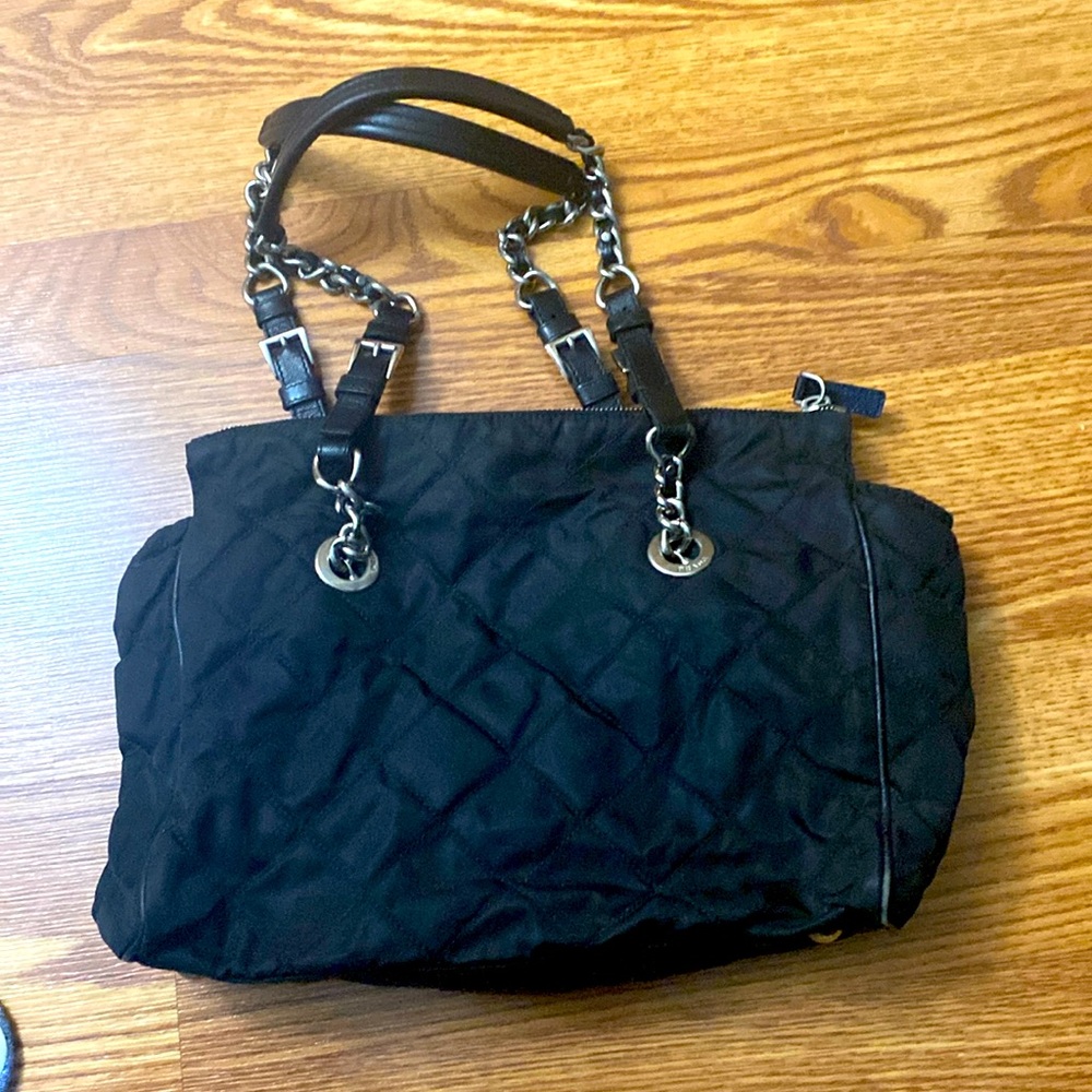 Prada quilted purse- chained straps